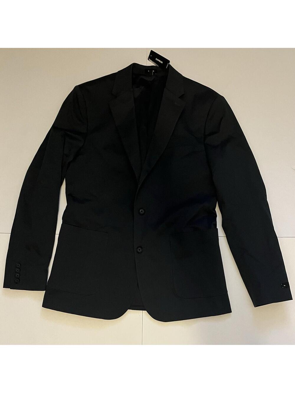 Express Men's Slim Fit Blazer - Size 40L Slim - Dark Navy *Retail $278*